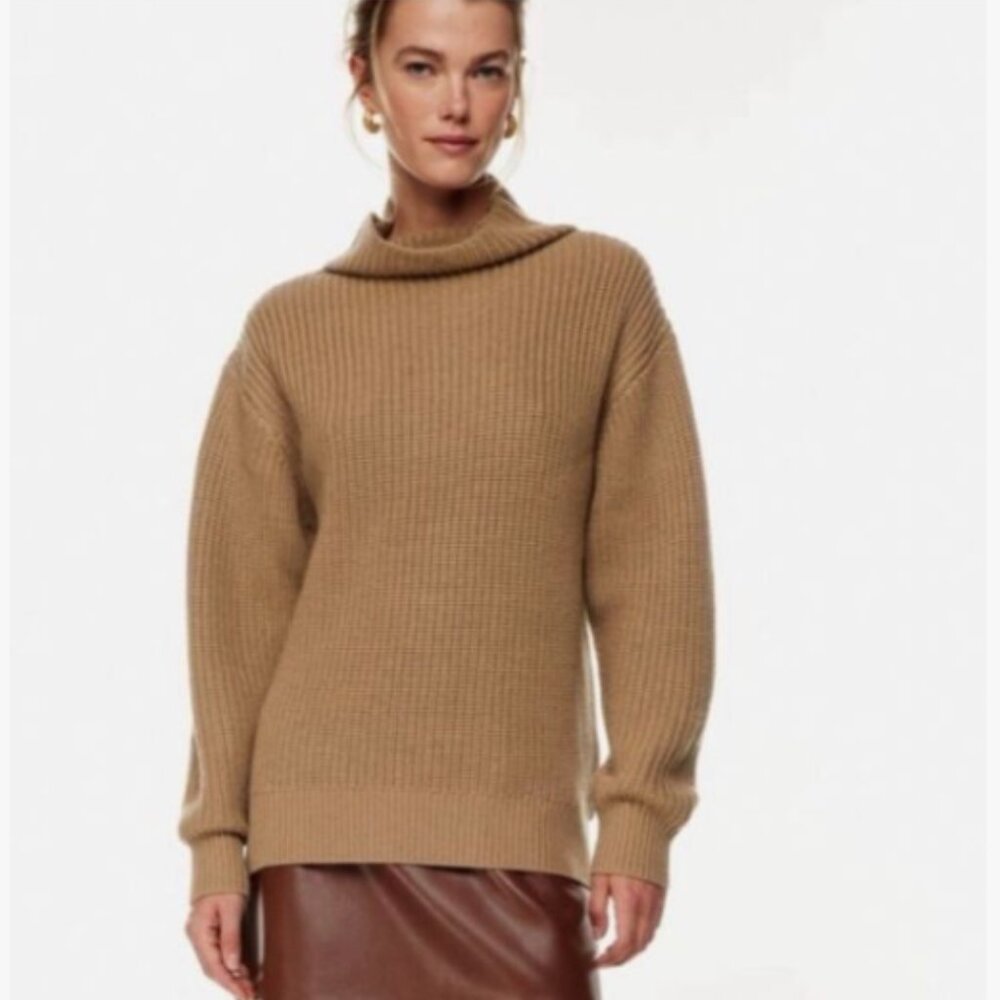 Wilfred (Aritzia) Montpellier Turtleneck - Relaxed 100% Merino Wool Sweater
